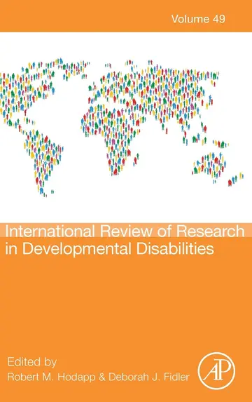 Cover of International Review of Research in Developmental Disabilities (49)