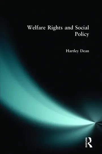 Cover of Welfare Rights & Social Policy