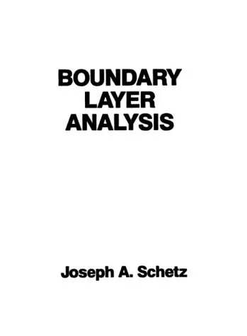 Cover of Boundary Layer Analysis