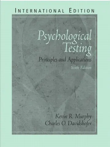 Cover of Psychological Testing