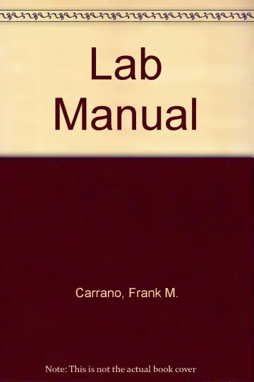 Cover of Lab Manual