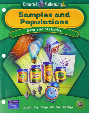 Cover of Prentice Hall Connected Mathematics Samples and Populations Student Edition (Softcover) 2006c