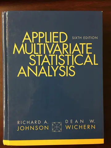 Cover of Applied Multivariate Statistical Analysis