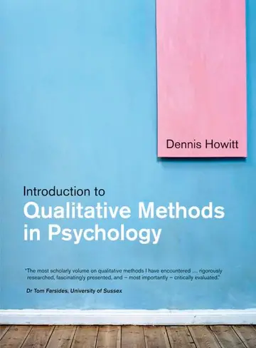 Cover of Introduction to Qualitative Methods in Psychology