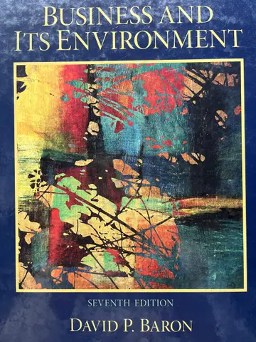 Cover of Business and Its Environment