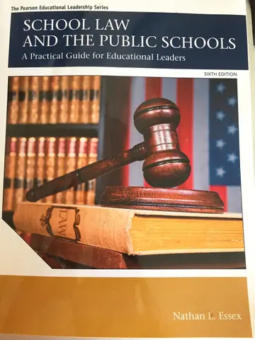 Cover of School Law and the Public Schools