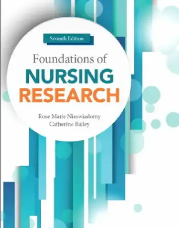 Cover of Foundations of Nursing Research