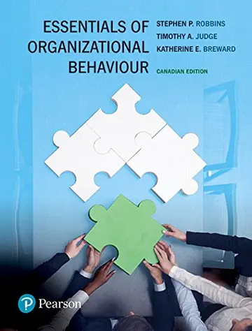 Cover of Essentials of Organizational Behaviour, First Cana