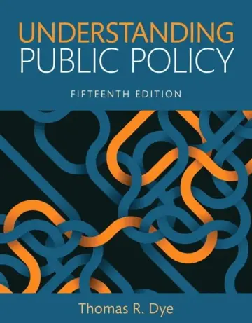 Cover of Understanding Public Policy