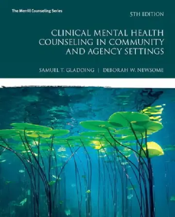 Cover of Clinical Mental Health Counseling in Community and Agency Settings