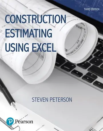 Cover of Construction Estimating Using Excel