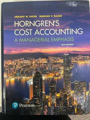 Cover of Horngren's Cost Accounting
