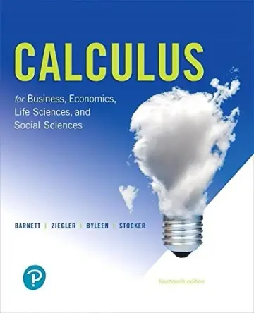 Cover of Calculus for Business, Economics, Life Sciences, and Social Sciences