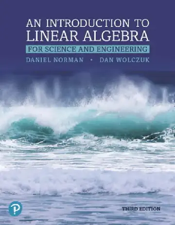 Cover of Introduction to Linear Algebra for Science and Engineering