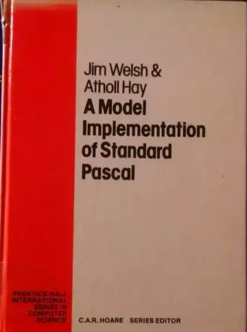 Cover of A Model Implementation of Standard PASCAL