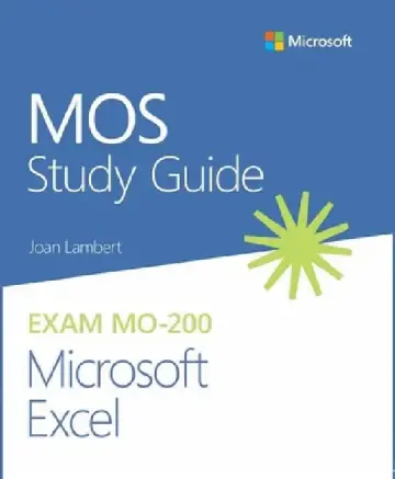 Cover of Mos 2019 Study Guide for Microsoft Excel