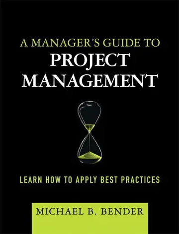 Cover of A Manager's Guide to Project Management