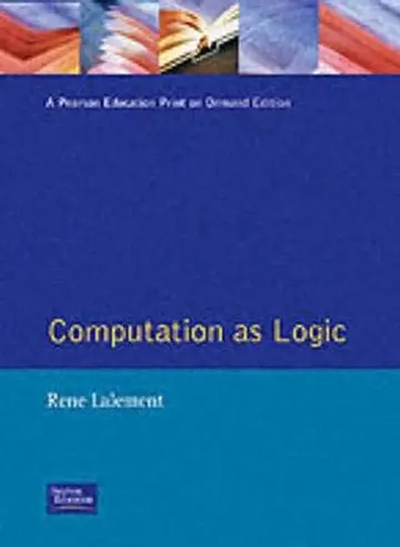 Cover of Computation as Logic