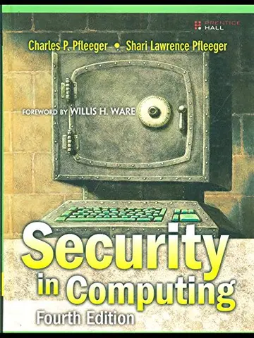 Cover of Security in Computing