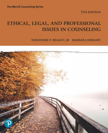 Cover of Ethical, Legal and Professional Issues in Counseling