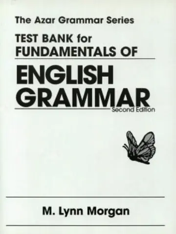 Cover of Test Bank for Fundamentals of English Grammar