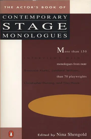Cover of The Actor's Book of Contemporary Stage Monologues