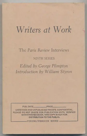 Cover of Writers at Work 09