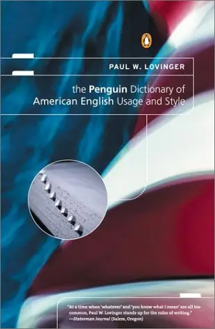Cover of The Penguin Dictionary of American English Usage and Style