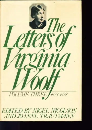 Cover of The Letters of Virginia Wolf, 1923-1928