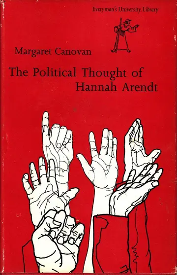 Cover of The political thought of Hannah Arendt