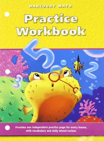 Cover of Harcourt Math Practice Workbook