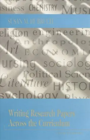 Cover of Writing Research Papers Across the Curriculum