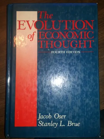 Cover of The Oser Evolution Econ Thought 4e