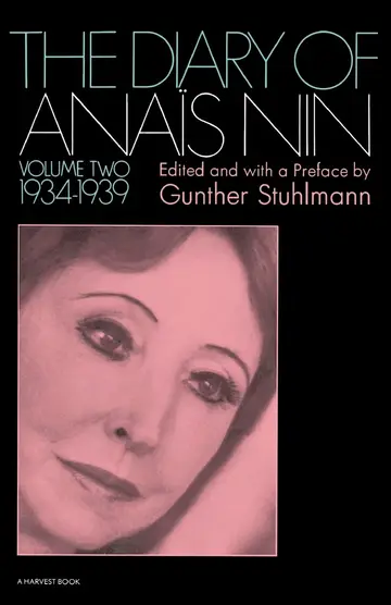 Cover of The Diary of Anais Nin 1934-1939 (2)