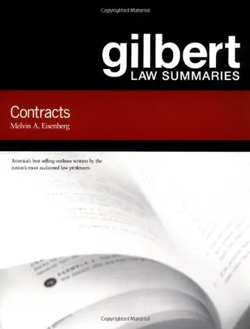 Cover of Gilbert Law Summaries on Contracts