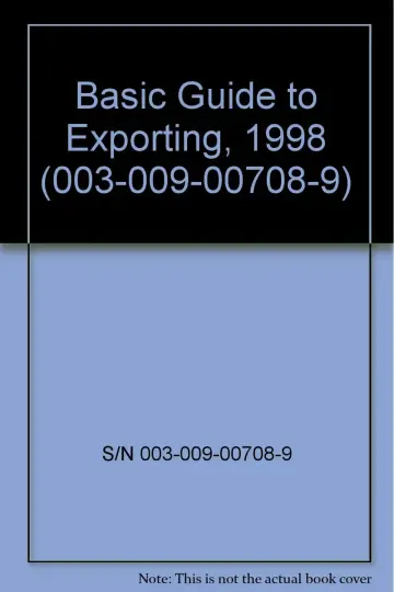 Cover of A Basic Guide to Exporting, 1998