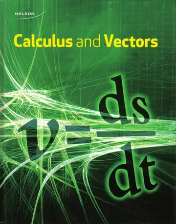 Cover of Calculus and Vectors 12