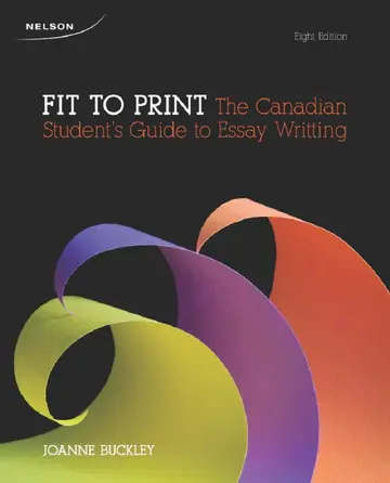 Cover of Fit to Print