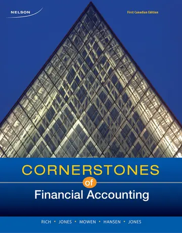 Cover of Cornerstones of Financial Accounting, First Canadian Edition