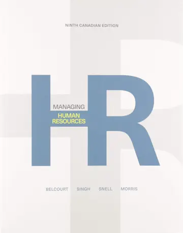 Cover of Managing Human Resources