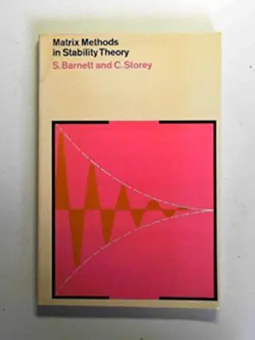 Cover of Matrix Methods in Stability Theory