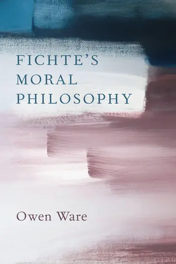 Cover of Fichte's Moral Philosophy