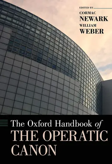 Cover of The Oxford Handbook of the Operatic Canon
