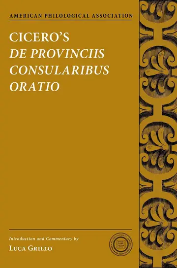 Cover of Cicero's De Provinciis Consularibus Oratio
