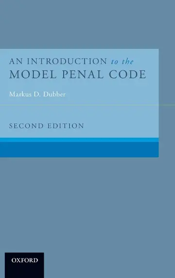 Cover of An Introduction to the Model Penal Code