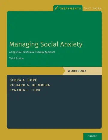 Cover of Managing Social Anxiety, Workbook