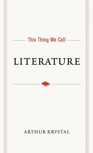 Cover of This Thing We Call Literature