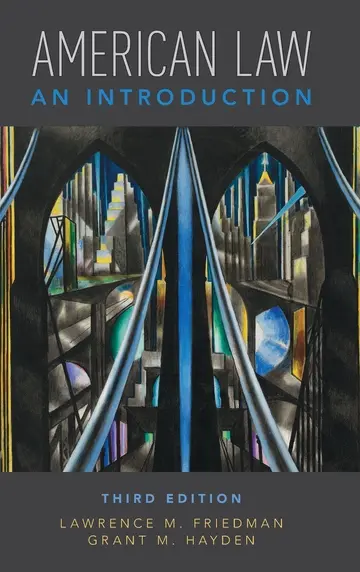 Cover of American Law an Introduction 3Rd Edition