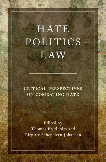 Cover of Hate, Politics, Law
