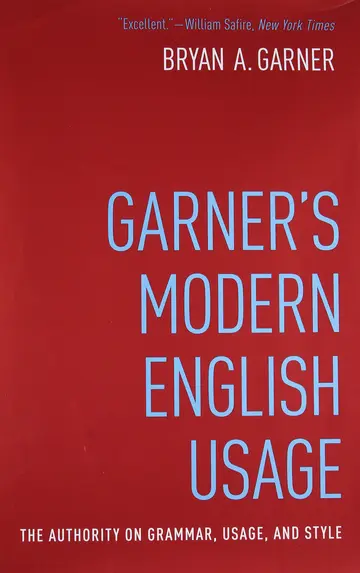 Cover of Garner's Modern English Usage